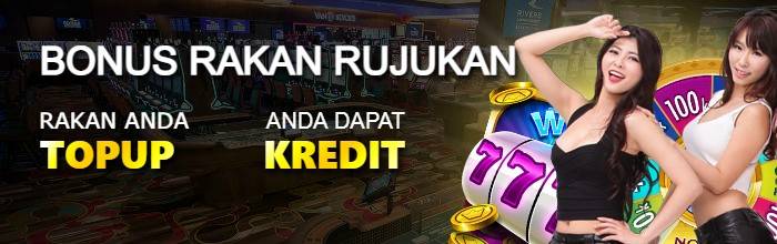 Bonus Rakan Rujukan. Rakan anda topup, anda dapat free kredit.